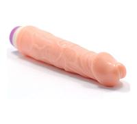 BeHorny Realistic Penis Vibrator Dildo, 8.7" Length, Veins, Penis Head, Massive Power, Flesh