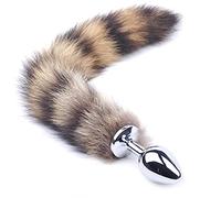 BeHorny Tail Butt Plug Furry Fox, Cat Tail Anal Plug, Medium