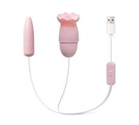 BeHorny Vibrating Love Egg with Clitoris Licker, USB Powered Sex Toy
