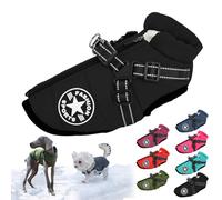behound Pawbibi Sport - Waterproof Winter Jacket with Built-in Harness, Pawbibi Dog Warm Jacket with Harness, Fashion Sports Dog Coats for Small and Large Dogs Winter Waterproof (M,Black)