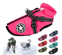 behound Pawbibi Sport - Waterproof Winter Jacket with Built-in Harness, Pawbibi Dog Warm Jacket with Harness, Fashion Sports Dog Coats for Small and Large Dogs Winter Waterproof (XL,Pink)