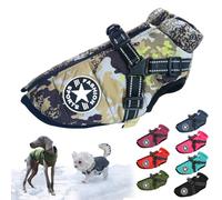behound Pawbibi Sport - Waterproof Winter Jacket with Built-in Harness, Pawbibi Dog Warm Jacket with Harness, Fashion Sports Dog Coats for Small and Large Dogs Winter Waterproof (L,Camouflag)