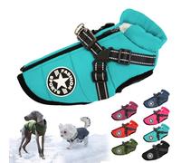 behound Pawbibi Sport - Waterproof Winter Jacket with Built-in Harness, Pawbibi Dog Warm Jacket with Harness, Fashion Sports Dog Coats for Small and Large Dogs Winter Waterproof (XL,L-Blue)