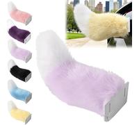 behound Remote Control Electric Car Tail, Adjustable Speed Cute Fuzzy Wagging Moving Tail for Auto Trunk Bumper, USB Rechargeable Plush Animal Tails, Universal Fit Cosplay Car Accessory (#C)