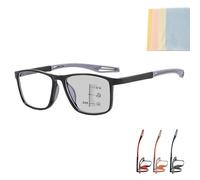 behound Sport Intelligent Photochromic Progressive Bifocal Presbyopia Glasses for Women Men, Chromoscope. Multifocus Reading Glasses (+2.50/55-60 YEAR,Black*)