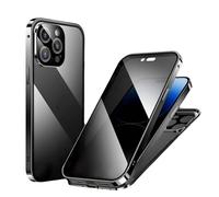 behound Stealth Case,Stealth Carbon Fiber Phone Case,Stealthcase Magnetic Privacy Case with Double Buckle for iPhone 11/12/13/14/15 Pro Max,Privacy Screen Protector Case For iPhone (13Pro MAX,Black)