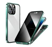 behound Stealth Case,Stealth Carbon Fiber Phone Case,Stealthcase Magnetic Privacy Case with Double Buckle for iPhone 11/12/13/14/15 Pro Max,Privacy Screen Protector Case For iPhone (12Pro MAX,Green)