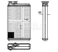 Behr Heat Exchanger 8FH351315-571 with Seal, Screw Genuine replacement