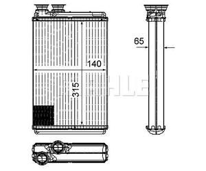 Behr Heat Exchanger 8FH351315-571 with Seal, Screw Genuine replacement