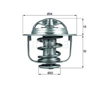 BEHR Thermot-Tronik Thermostat With Gasket Opel 1.3-1.7D 89°C TX12089D