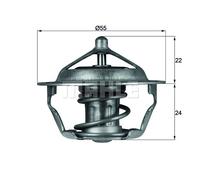 BEHR TX10183D Thermostat With Gasket 83°C Citroen/Peugeot