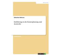 Behrens - Einfhrung in die Kostenplanung und -kontrolle - New paperba - P555z