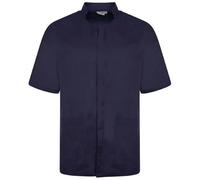 Behrens Male Mandarin Healthcare Tunic, for Healthcare Professionals, with Epaulette Loops, Waterproof Pockets, Action Back, Zip Fastening, Professional Healthcare Uniform, Color Navy Size 40