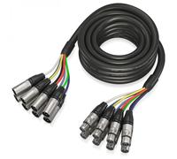 Behringer Multicore Cable - 8-way XLR Male to XLR Female - 8 Channel Snake Cable - 5 m / 16.4 ft - Gold Performance - GMX-500