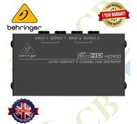 Behringer HD400 MICROHD Channel Portable AC Hum Destroyer Di Box