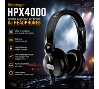 Behringer HPX4000 Closed-back High-Definition Professional Wired DJ Headphones