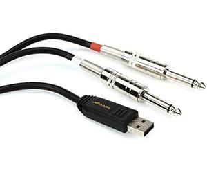 Behringer LINE 2 USB 2 Stereo 1/4" Line in to USB Interface Cable (Black)