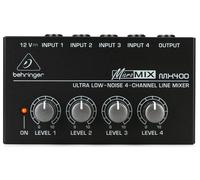 BEHRINGER MX400 Micro MIX Ultra Low-Noise 4-channel Line Mixer w/ adapter NEW