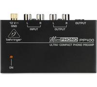 Behringer PP400 Ultra-Compact Phono Preamp for Turntables with RCA and TRS Outputs