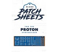Behringer Proton Blank Patch Sheets Notebook: Become a more organized songwriter with this Blank Patch Sheet notebook so you can spend more time creating and less time forgetting.