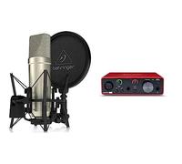 Behringer TM1 Complete Recording Package & Focusrite Scarlett Solo 3rd Gen USB Audio Interface, for the Guitarist, Vocalist, Podcaster or Producer, Studio Quality Sound