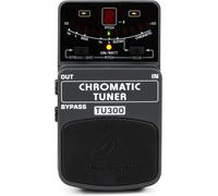 Behringer TU300 Chromatic Tuner Pedal for Guitar and Bass with Bright LED Displ