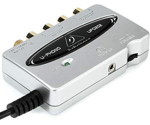 Behringer U-PHONE UFO202 Audiophile USB/Audio Interface with Built-in Phono Preamp for Digitalizing Your Tapes and Vinyl Records