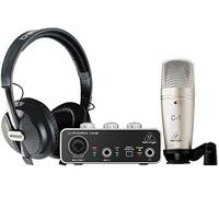 Behringer U-PHORIA STUDIO Complete Recording/Podcasting Bundle with USB Audio Interface, Condenser Microphone, Studio Headphones and More