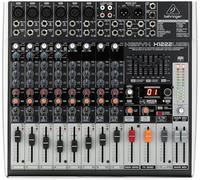 Behringer XENYX X1222USB Premium 16-Input 2/2-Bus Mixer with XENYX Mic Preamps and Compressors, British EQ, 24-Bit Multi-FX Processor and USB/Audio Interface, Compatible with PC and Mac