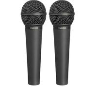 Behringer XM8500 Dynamic Vocal Microphone with XLR Connector, Cardioid Pickup for Studio Recording & Live Performance on Stage, Podcasting, Streaming (Pack of 2)