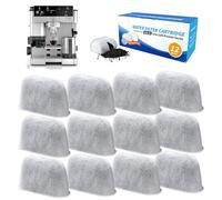 BEHUX 12 Pack Water Filter Inserts for Ninja Cafe Accessories, Activated Charcoal Water Filters for Ninja Coffee Machine, Charcoal Coffee Filter, Coffee Machines Universal Fit Replacement Cartridges