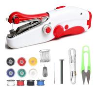 BEHUX Handheld Sewing Machine, Mini Portable Electric Stitch Tool with Thread Set for Beginners Adult, DIY Sewing Kit, Fast Stitch Suitable for Fabric, Clothes, DIY, Travel