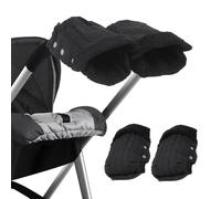 BEHUX Pram Hand Muff, Pram Gloves for Stroller, Stroller Fleece Hand Muff, Waterproof and Windproof Anti-Freeze Baby Stroller Gloves, Universal Hand Warmer Mittens for Stroller, Pram, Buggy