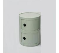 Bei 2Tier RoundSide Table with 2/3/4 Ders Sliding Door Cabinet Ideal for Smals Plastic Nightstand nizer for Living Room & Bedroom