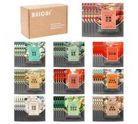 BEI CAI Tea Bags Sampler Assortment Box (50 Count) 10 Different Flavors,Perfect Variety Individually Wrapped Tea Bag,Perfect for Hotels, Offices, Food Service Gift Set &Sampler Variety Pack