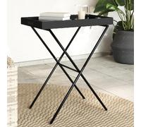 Bei Folding Tray Table 65x40x75 cm Portable Small Garden Side Table Foldable Camping & Outdoor nic Bistro for Patio Balcony and Terrace Use