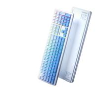 BEIBEINOYA F108 Mechanical Gaming Keyboard 100 Percent Layout 1K Polling Rate Hot Swappable Linear Switch(Gradient Blue)