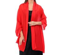 BEIBXHQQ 1 Chiffon Shawl, Women's Evening Shawl, Light and Soft Shawl, Fashionable and Charming Shawl, Evening Clothing Accessories, Suitable for Weddings, Dinners, Carnivals