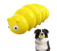 BEIBXHQQ 1 Piece Caterpillar Toy, Puppy Teething Toy, Puppy Chew Toy, Pet Sound Toy, Puppy Toy for Most Medium and Large Dog Breeds (Yellow)