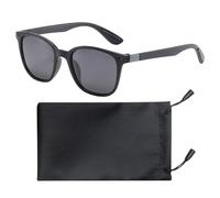 BEIBXHQQ 1 Piece Frosted Sunglasses, UV400 Polarized Sunglasses, Minimalist Style, Unisex-Adults