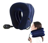 BEIBXHQQ 1 Piece Inflatable Pillow, Portable Pillow, Adjustable Neck Pillow, Airplane Pillow, U-Shaped Pillow, Travel Pillow, Travel Supplies, Suitable for Travel, Business Trips, Daily Life (Blue)