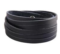 BEIBXHQQ 1 Piece Leather Wristband Bracelet with 1 Piece Gift Box, Black, Fashion, Men's, Simple, Multi-layer, Suitable for Daily, Party, Birthday