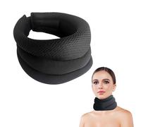 BEIBXHQQ 1 Piece of Three-Stage Neck Brace, Cervical Vertebra Correction Collar, Adjustable Collar, Neck Support Bracket, Forward Neck Correction Collar, Anti-Head Bow Collar (Black)