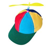 BEIBXHQQ 1 Piece Screw Cap, Colorful Screw Cap, Helicopter Hat, Kids Baseball Cap, Helicopter Visor Hat, Suitable for Travel and Outdoor Games