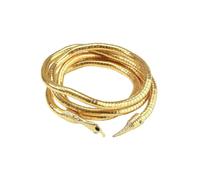 BEIBXHQQ 1 Piece Snake Necklace Medusa Necklace Snake Bracelet Gold Necklace Jewelry Snake Bracelet Bendable Bracelet Fashion Bracelet Suitable for Men Women