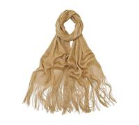 BEIBXHQQ 1 Piece Women's Scarf, Gold Tassel Shawl Scarf, Bikini Sun Protection, Glitter Evening Dress Shawl, Suitable for Prom, Party, Wedding, Dinner
