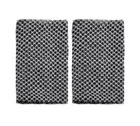 BEIBXHQQ 2 Pieces Mesh Bath Towels, Exfoliating Bath Towels, Cleansing Towels, Mesh Antibacterial Bath Towels, Suitable for Home Bathrooms, Bathhouses, Hot Springs and Other Places (Black and White)