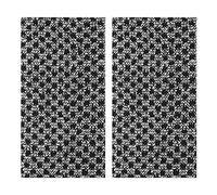 BEIBXHQQ 2 Pieces of Long Rectangular Black Carbon Fiber & Polyester Bath Towels, Exfoliating, Antibacterial, Easy Bubble, Household Cleaning Towels