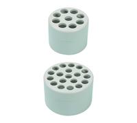 BEIBXHQQ 2 Pieces Spiral Flower Arrangement Stem Rack, Plastic Flower Arrangement Rack, Spiral Flower Arrangement Stem Rack, Vase Rod Rack, Suitable for Home, School, Office (Light Green, S+L)
