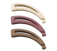BEIBXHQQ 3-Piece Banana Hair Clips, Women's Retro Banana Hair Clips, All Hair Types, 10cm, 3 Pack